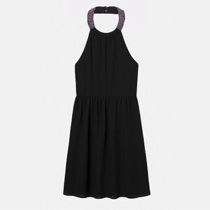 Zara beaded halter dress